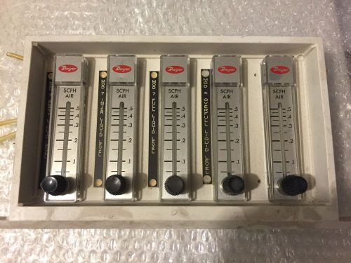 LOT OF 5 Dwyer Instruments RMA-4-SSV Flowmeter 0-5 SCFH Air