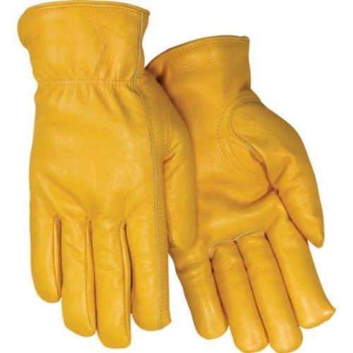 Xl leather driver grain cowhide premium glove, golden red steer gloves 1561xl for sale