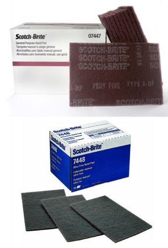 3M 07447 &amp; 07448 Scotch Brite Hand Pads