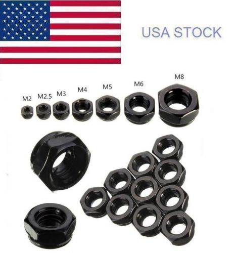 New carbon steel self-locking hex nuts nylon lock nuts  m2 2.5 3 4 5 6 8 for sale