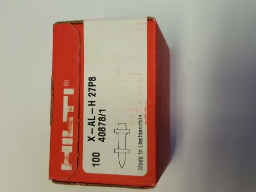 Hilti 40878/1 x-al-h 27p8 - concrete pins/anchors 4 boxes of 100 each for sale