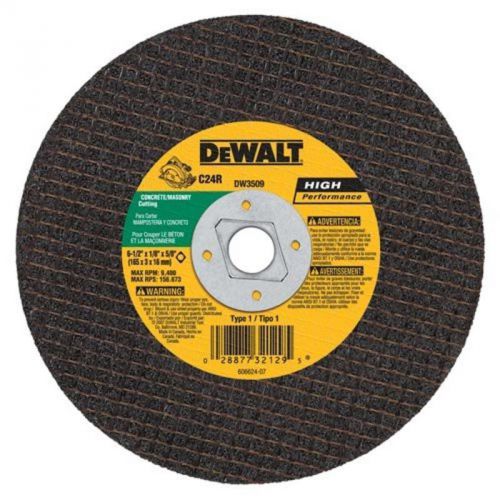 6-1/2&#034; X 1/8&#034; X 5/8&#034; Diamond Drive Masonry Cutting Wheel Dewalt Saw Blades