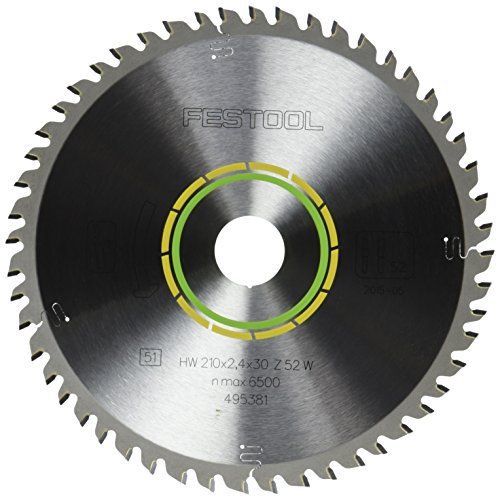 Festool 495381 Fine Tooth Cross-Cut Saw Blade For TS 75 Plunge Cut Saw - 52