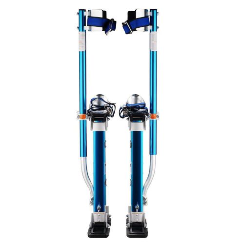 Premium Aluminum Drywall Stilts, 18&#034; to 30&#034; Height, Blue/Silver, Lightweight