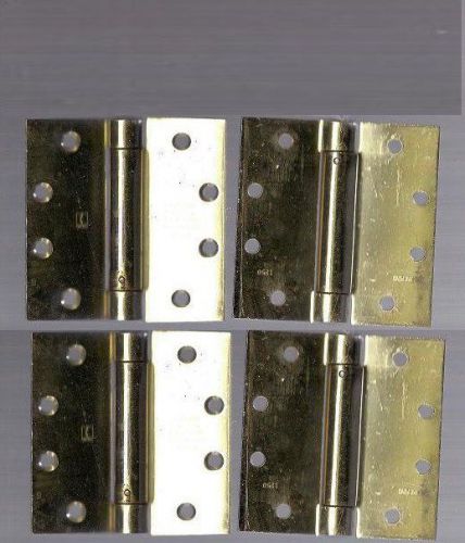 10 Hager 1250 Square Corner US3 Polished Brass 4.5 x 4.5 Hinges