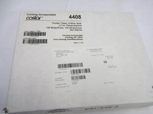 Corning CoStar 4408 Cluster Tubes 1.2ml PP 8 Strip Bulk Qty:120 Sterile