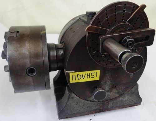 Carroll &amp; son 11” dividing head model d-140sk w/ 6” chuck &amp; 5” dividing plate for sale