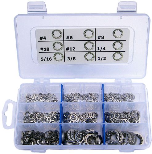 StainlessTown Stainless Internal Star Lock Washer Assort Kit Sizes #4 to 1/2&#034;