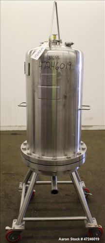 Used- Allegheny Bradford Filter Housing, Volume 140 liters, 316 Stainless Steel,