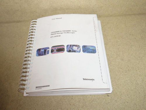 TEKTRONIX TDS6000B &amp; TDS6000C OSCILLOSCOPE USERS MANUAL 071-1658-02 - JJ