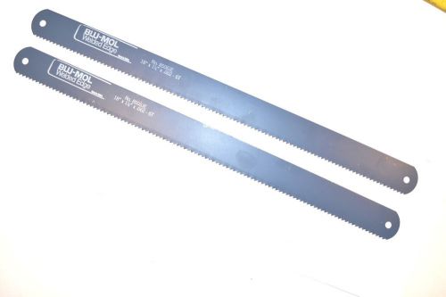 2 nos millers falls 18&#034; x1-1/4&#034;x.062&#034; 6t blu-mol hss power hacksaw blade #8506je for sale