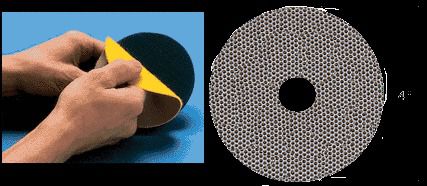 CRL 3M 4&#034; 800X Grit QRS Mount Flexible Diamond Disc