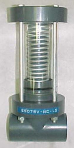 Plast-o-matic shut-off valve es-075-v-nc-ls-pv for sale