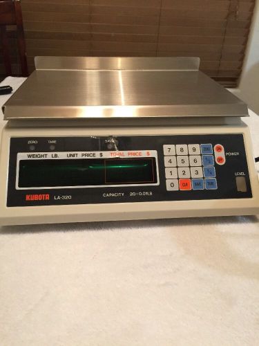 Kubota LA-320 Digital Deli Meat Food Computing Retail Price Scale! 20x.01lb.