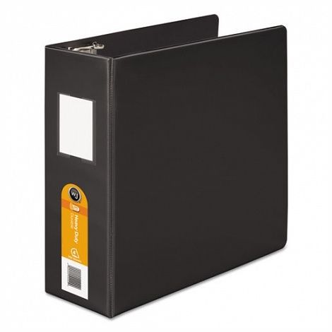 Returned Wilson Jones W384-54BPP Heavy Duty No Gap D-ring Binder Black Free Ship