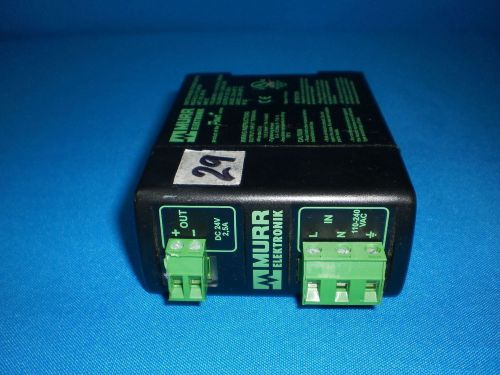 MURR Elektronik MCS-B 2,5-110-240/24 Switch Mode Power Supply 24VDC 2.5A