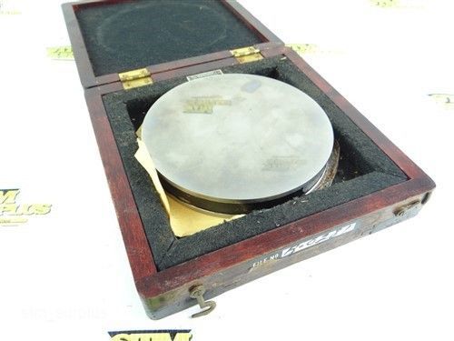 VAN KUREN 5-1/2&#034; PRECISION INSPECTION PLATE W/ CASE