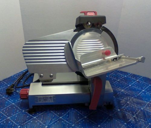 BERKEL 9&#034; GRAVITY/ HAND FEED COMMERCIAL MEAT SLICER