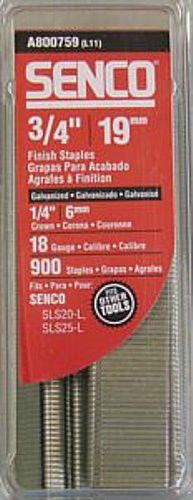 Senco 1/4&#034; crown 18g staples 3/4&#034; leg - a800759 for sale