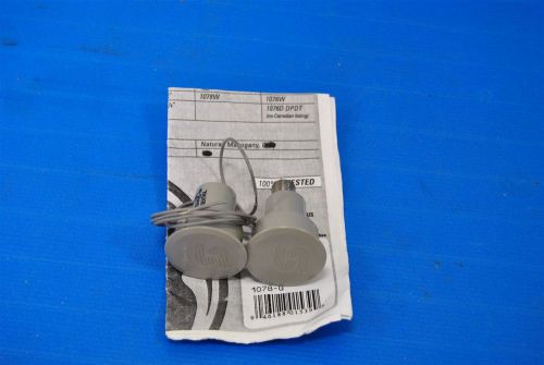 (2) GE 1078W RECESSED STEEL DOOR CONTACT W/LEADS GRAY 1&#034; GAP