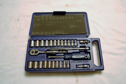 Williams 1/4&#034; Drive 27 Pc. General Service Socket Set SAE &amp; Metric