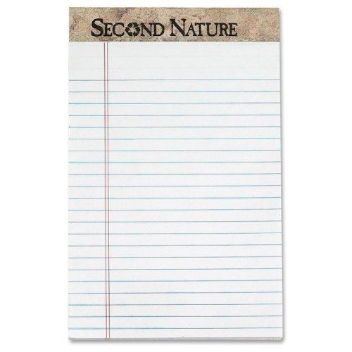 Tops TOPS Second Nature 100% Recycled Legal Pad, 5 x 8 Inches, Perforated,