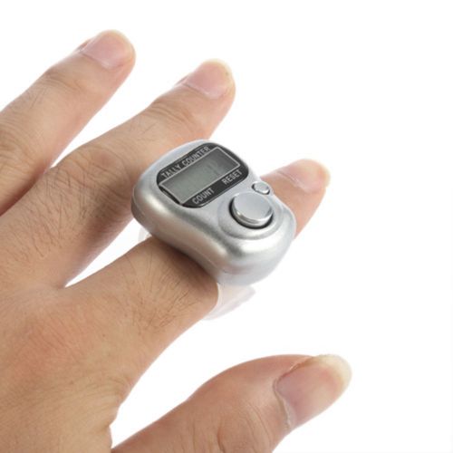 Electronic row counter finger ring golf digit stitch marker lcd tally counter for sale