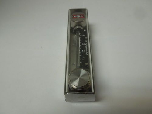 FLOW METER KING INSTRUMENT 0- TO 2.0 LPM LIQUID 1/4&#034; NPT  STAINLESS   &lt;732G5