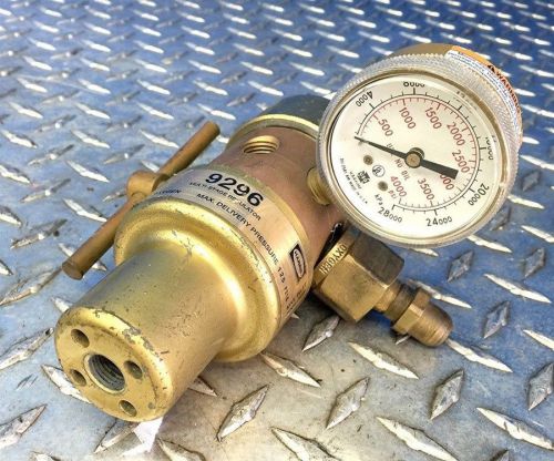 Harris ar / he / n2 multi-stage gas oxygen regulator #9296 for sale