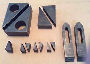 ASSORTMENT OF ENCO TE-CO TIETZMANN STEP BLOCKS &amp; HOLD DOWNS