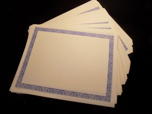 Stock Certificate Blanks .GOES Brand, Blue Border, 100 Sheets