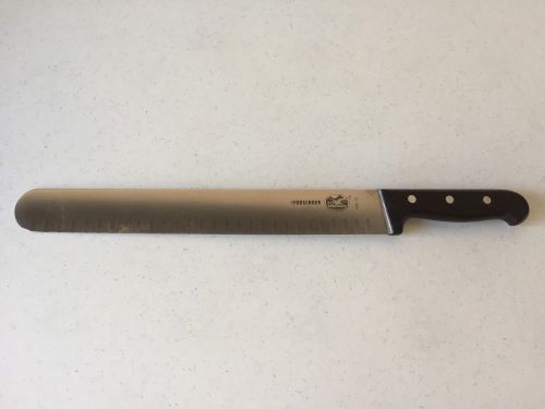 Victorinox 12&#034; Slicing Knife Granton Edge w/Rosewood Handle