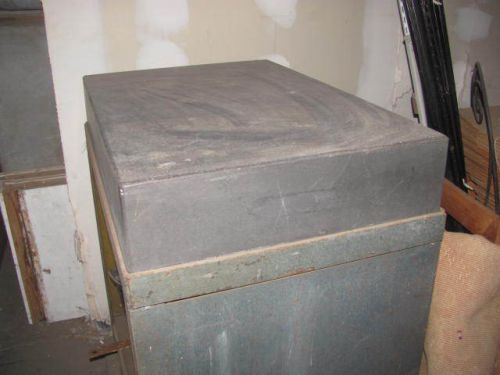 Large granite machinists surface block w/ stand or industrial kitchen island for sale