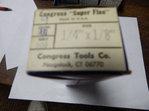 Congress &#034;Super Fine &#034; 1/4&#034; x 1/8&#034; x6&#034; 900 Grit Polishing Stones lot of 9 Pcs