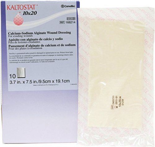 Convatec 168214 KALTOSTAT Alginate Dressing 4&#034; x 8&#034; Box: 10