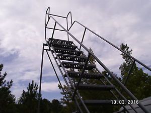 Cotterman Rolling Steel Ladder 800 lb Cap 15-Step Ladder 150in Platform