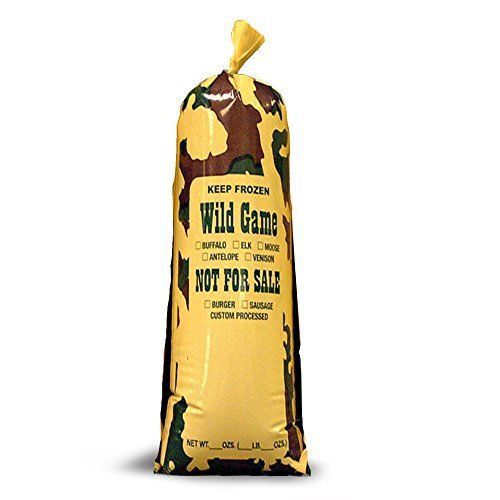 Ultrasource 190005 wild game camo meat/chub bag, nfs, 1 lb, 4.25&#034; width x 10&#034; of for sale