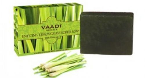 Vaadi Herbal Enticing Lemongrass Scrub Soap 75 gm x2pcs.