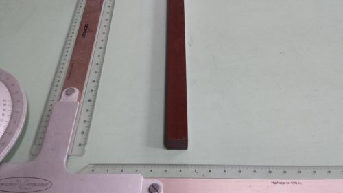 3/4&#034; x 3/4&#034; X 12&#034;  URETHANE / POLYURETHANE 75 D BROWN BAR P/N 11557