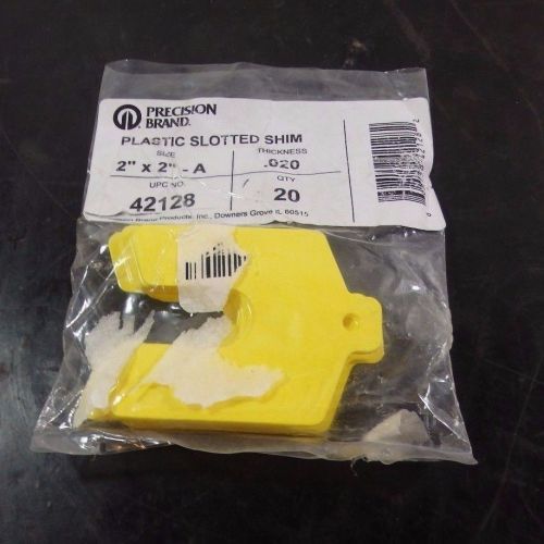 Precision brand slotted shim tabs, size a, yellow, qty 20, 42128 |kn3| for sale