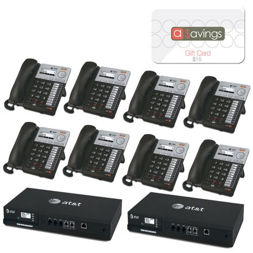 AT&amp;T SYN248 2 x SB35010 4 Line Analog Gateway and 8 SB35020 Deskset Phones