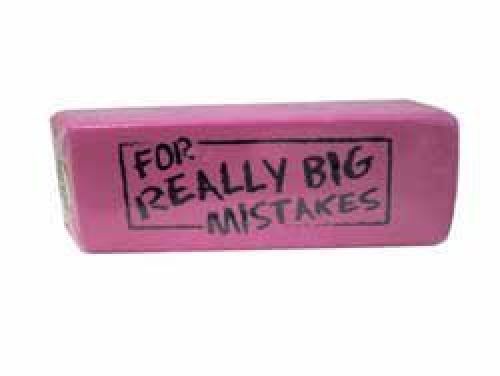 Regent 6&#034; Long X 2&#034; Wide X 1&#034; Thick Large Novelty Pencil Eraser