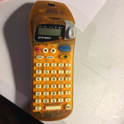 Nice Dymo Letratas Label Maker Model 2000 Orange