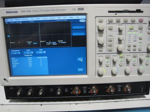 TEKTRONIX TDS 7104 DIGITAL PHOSPHOR OSCOPE 1GHZ 10GS/s OPT 3M/PW3/JA3