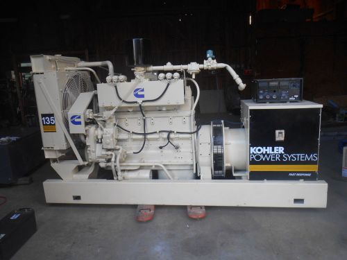 135 kw cummins/kohler  natural gas/propane  generator , 135kw for sale