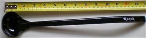 LOT of 13 Carlisle Dressing Ladle RANCH 13-1/2&#034; BLACK salad bar buffet spoon