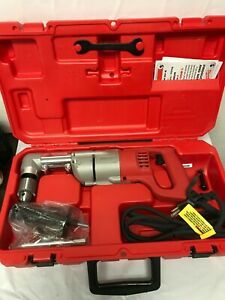 MILWAUKEE 3107-6 7Amp 1/2&#034; Corded Heavy Right-Angle Drill Kit GR M