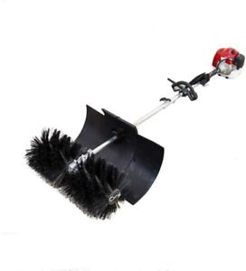 GDAE10 Outdoor Hand Held Broom, 52cc Gas Power Broom Walk Behind Sweeper Cleanin