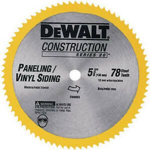 DW9053 5-3/8-In. 78-TPI Cordless Saw Blade - Quantity 3