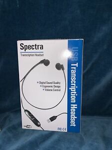 Spectra SP-USB PC Underchin Transcription Headset w/ Volume Control